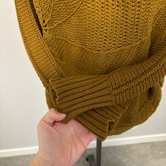 Anthropologie Angel Of The North Harvest Moon Poncho Sweater Cotton Knit Size XS - Picture 15 of 16